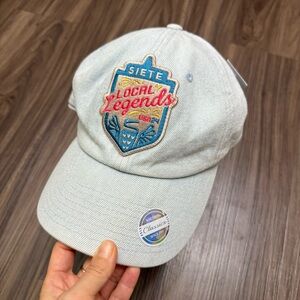 NWT Kbethos siete local legends Light Blue Denim Cap baseball cap